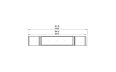 Flex 86PN.BX2 Peninsula - Technical Drawing / Top by EcoSmart Fire