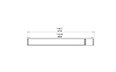 Flex 140PN.BXR Peninsula - Technical Drawing / Top by EcoSmart Fire