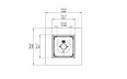 Base 40 Fire Table - Technical Drawing / Top by EcoSmart Fire