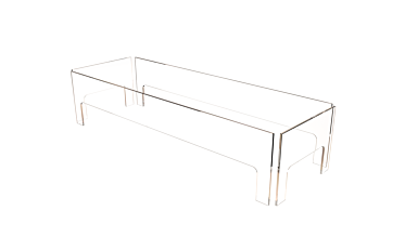 L1080 Fire Screen Fireplace Screen - Studio Image by EcoSmart Fire