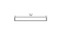 Flex 122IL Island - Technical Drawing / Top by EcoSmart Fire