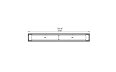Flex 104BN Bench - Technical Drawing / Top by EcoSmart Fire