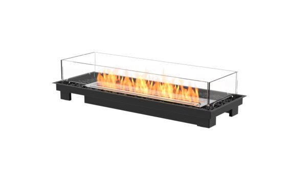 Linear 50 Fire Pit Kit - Ethanol / Black / Indoor Safety Tray by EcoSmart Fire