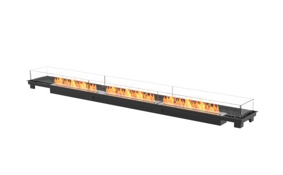 Linear 130 Fire Pit Kit - Ethanol / Black / Indoor Safety Tray by EcoSmart Fire