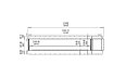 Flex 122LC.BXR Left Corner - Technical Drawing / Front by EcoSmart Fire