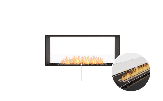 Flex 50DB Double Sided - Ethanol - Black / Black / Installed View by EcoSmart Fire