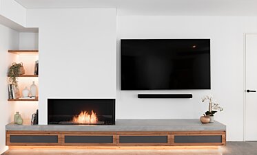 Flex 86RC.BX2 Indoor Fireplace - In-Situ Image by EcoSmart Fire