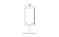 Orbit Designer Fireplace - Technical Drawing / Side by EcoSmart Fire
