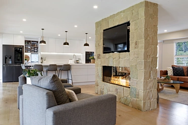 Double Sided Fireplace Ideas Design Inspiration Ecosmart Fire