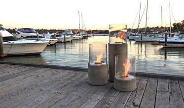 Lighthouse 300 Fire Pit - In-Situ Image by EcoSmart Fire