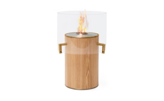 Pillar 3T Designer Fireplace - Ethanol / Oak by EcoSmart Fire
