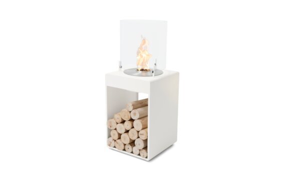 Pop 3T Designer Fireplace - Ethanol / White by EcoSmart Fire
