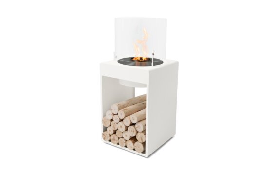 Pop 8T Designer Fireplace - Ethanol - Black / White by EcoSmart Fire