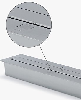 Dedicated fireplace filling point