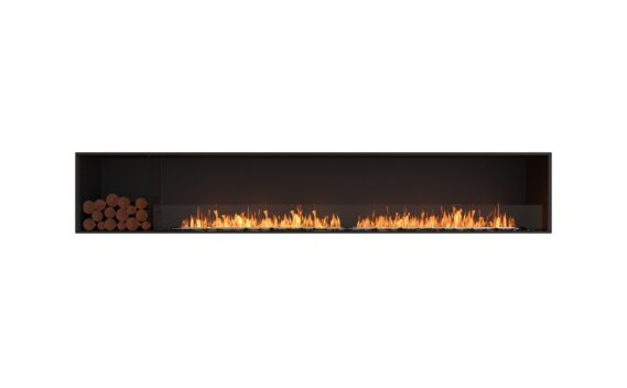 Flex 122SS.BXL Single Sided - Ethanol / Black / Installed view - Logs not included by EcoSmart Fire