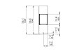 Be Designer Fireplace - Technical Drawing / Front by EcoSmart Fire