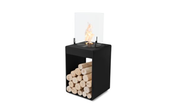 Pop 3T Designer Fireplace - Ethanol - Black / Black by EcoSmart Fire