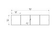 L65 Cover Plate Glass Cover Plate - Technical Drawing / Top by EcoSmart Fire