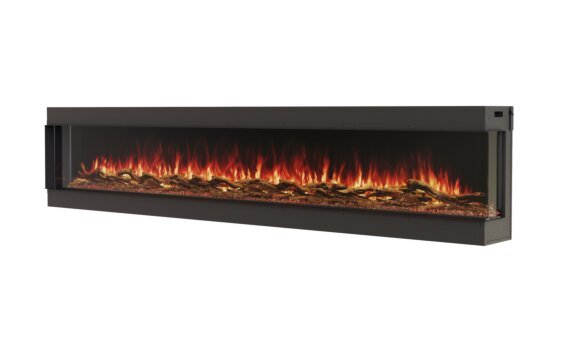 Switch 120 Switch Fireplace - Electric / Black / Orange Flame by EcoSmart Fire