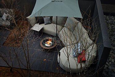 FUFU KYU-KARUIZAWA Restful Forest - Hospitality fireplaces