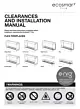 Clearances & Installation Manual