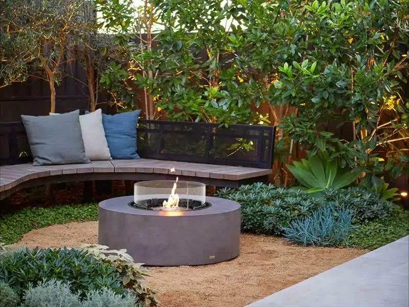 Ark 40: Curvaceous Fire Pit Table - EcoSmart Fire