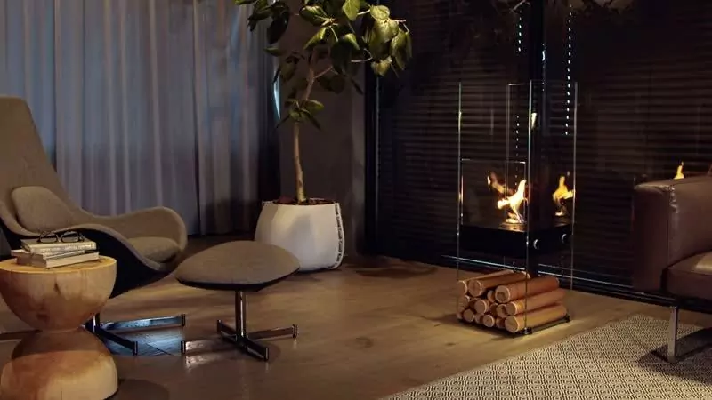 Ghost: See-Through Ethanol Fireplace - EcoSmart Fire