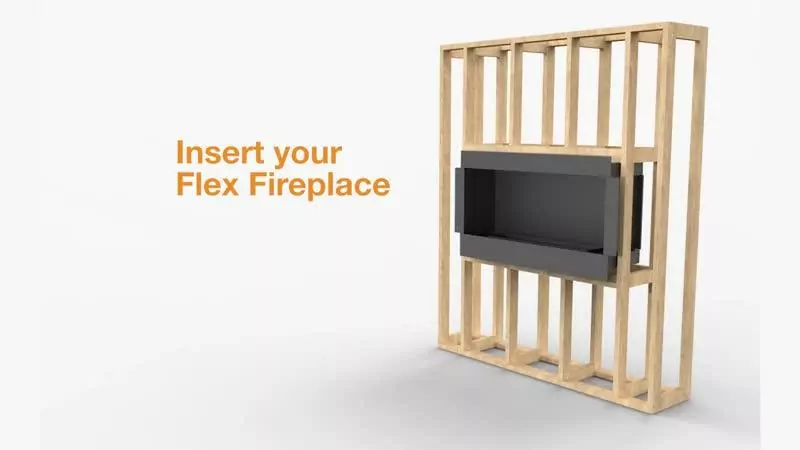 ※satoshiページ　エコスマートファイヤー　Flex 42SS Flex 42SS: Single Sided Fireplace Insert - EcoSmart Fire